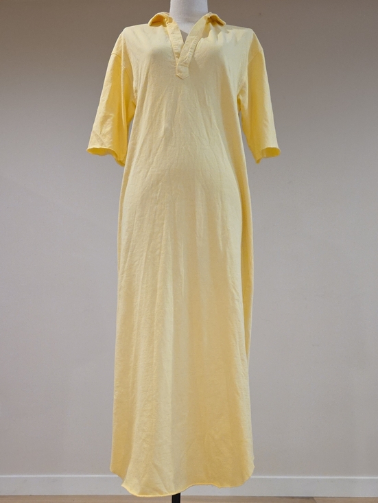 Frank & Eileen Dresses & Skirts - NEW $218 FRANK & EILEEN EMMA POPOVER HENLEY JERSEY MAXI DRESS IN YELLOW SIZE S